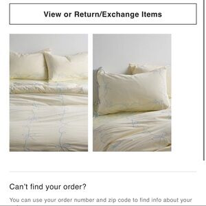 Urban Outfitters Lacey Bows Duvet Cover AND Pillow Case Size: Full/Queen SET